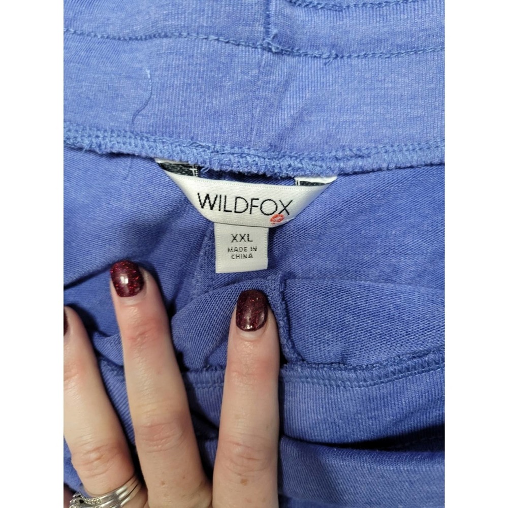 Wildfox Light Blue Drawstring Relax Straight Leg … - image 4